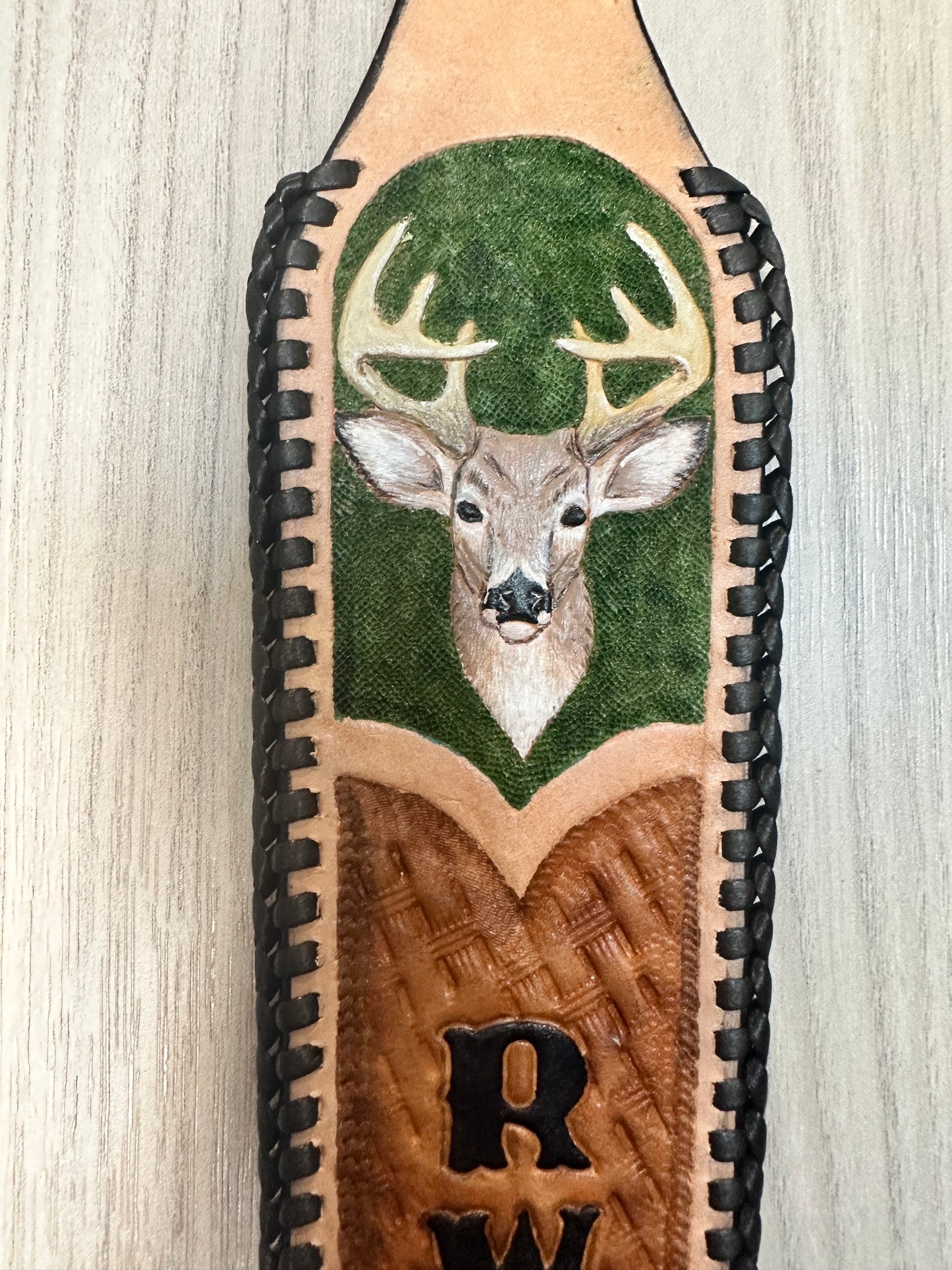 Leather Tooled Rifle Sling or Guitar Strap