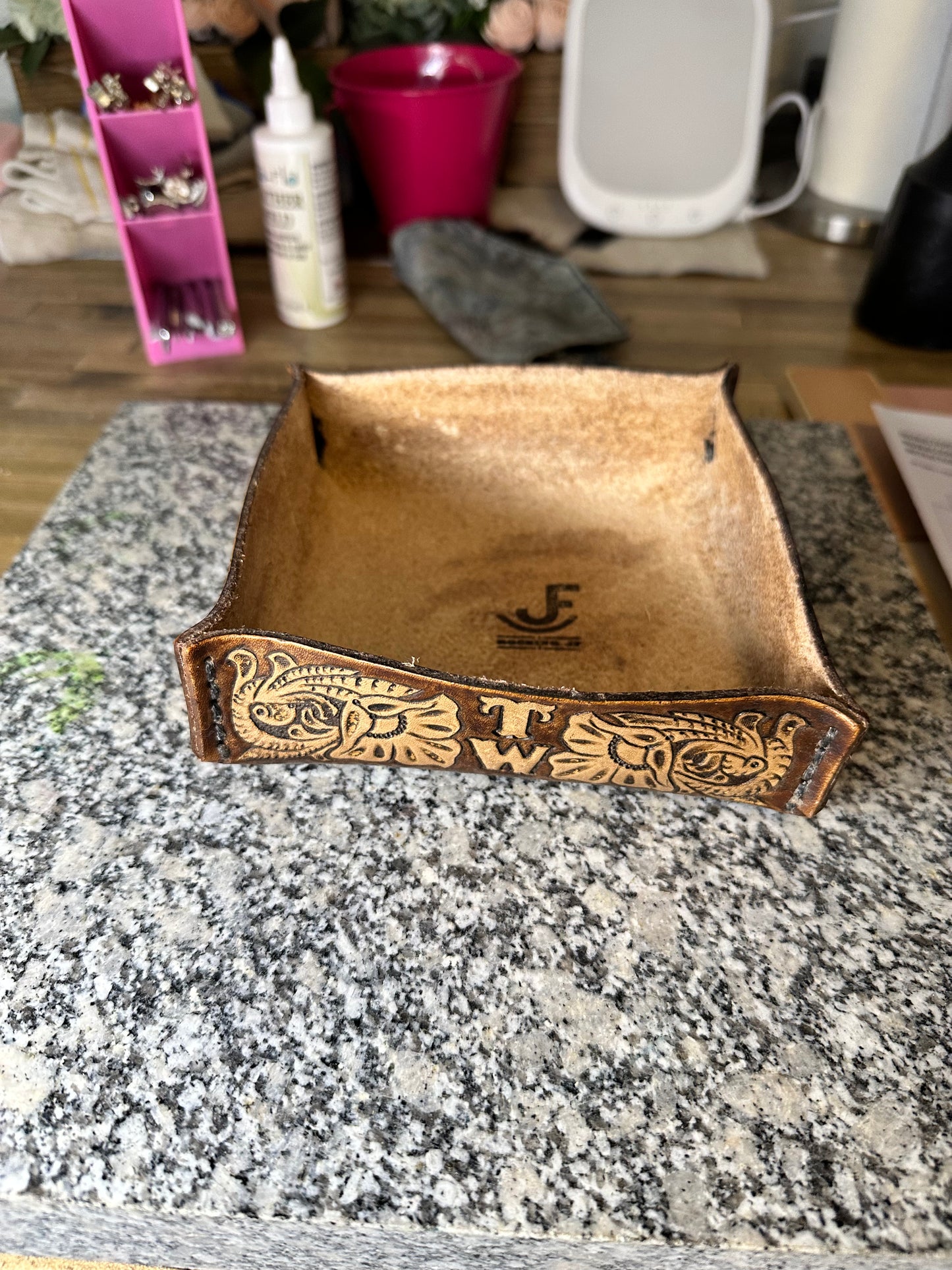 Leather Valet Tray