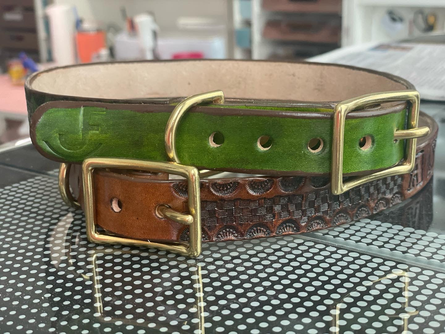 Tooled Dog Collars