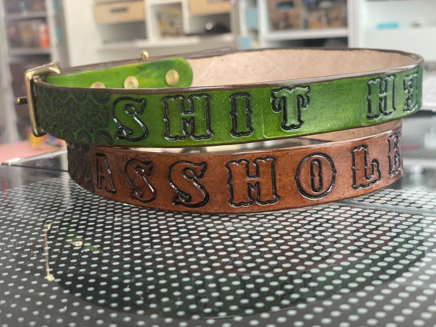 Tooled Dog Collars