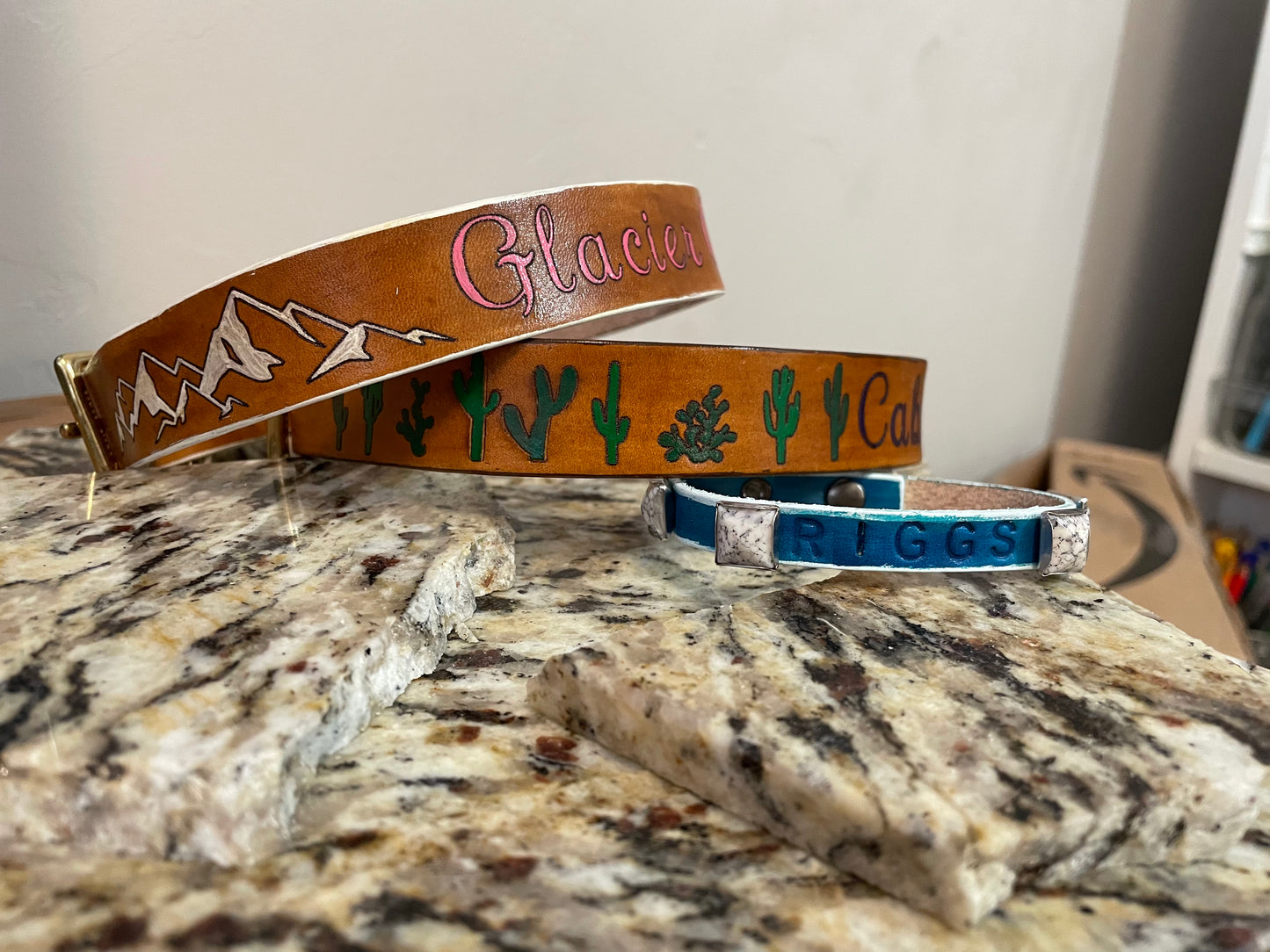 Tooled Dog Collars