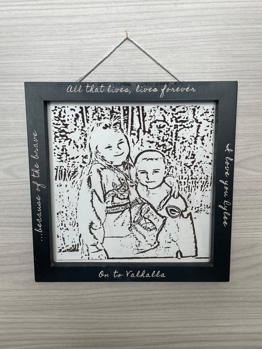 Laser Engraved Photo Signs